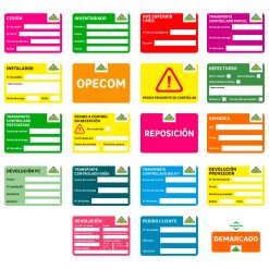 Pegatinas logística 148x105 mm