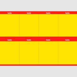 Hojas precortadas saldo