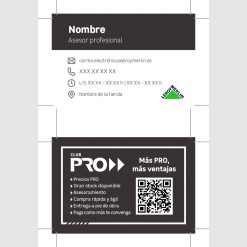 Tarjeta asesor pro 85x55 mm