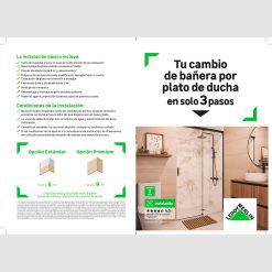 Díptico Cambio de Bañera por plato plano