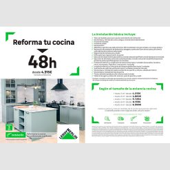 Flyer A5 Reforma cocina garantía