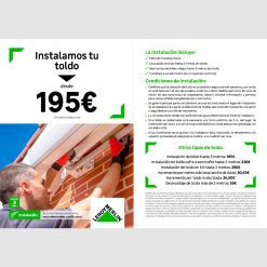 Flyer A5 Toldos garantía