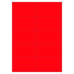 Hoja pegatina dirección