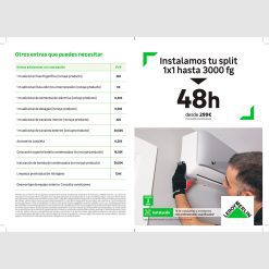 Díptico climatización split