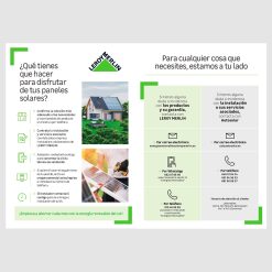 Flyer A5 paneles solares