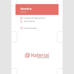 Tarjetas asesor Naterial