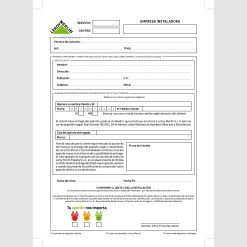 Talonarios conforme instalaciones