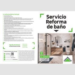 Díptico Servicio reforma de baño