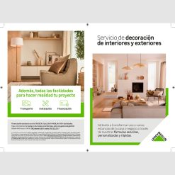 Díptico Servicio de decoración