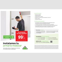 Flyer A5 instalación armario modular