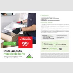 Flyer A5 Muebles baño instalación