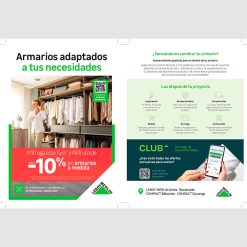 Flyer A5 Armarios interiores ajustados a tus necesidades Artea, Barakaldo, Bilbondo, Durango