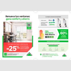 Flyer A5 Ventanas DTO Artea, Barakaldo, Bilbondo, Durango