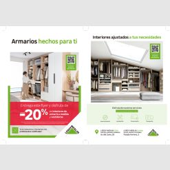 Flyer A5 Armarios interiores ajustados a tus necesidades Oviedo - Gijón