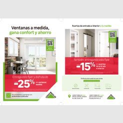 Flyer A5 Septiembre Ventanas Puertas DTO Gijon Oviedo Proyectos