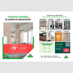 Flyer A5 decoración tienda LM Barakaldo