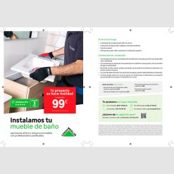 Flyer A5 Muebles baño instalación