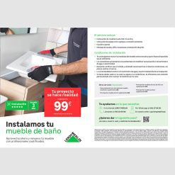 Flyer A5 Muebles baño instalación