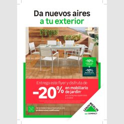 Flyer A5 Mobiliario Exterior DTO 10% Mijas
