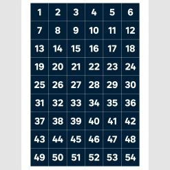 Stock solo números-Etiquetas 30x30