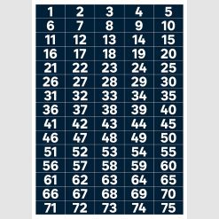 Stock solo números-Etiquetas 40x19