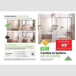Díptico Cambio bañera por ducha Packs (Plus, Óptimo y Estándar)