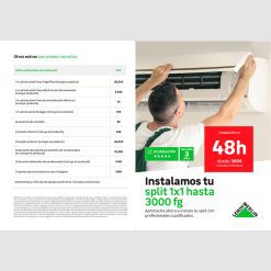Díptico climatización split