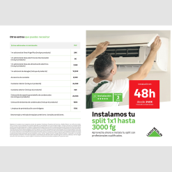 Díptico climatización split