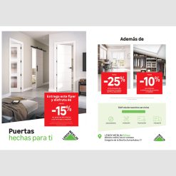 Flyer A5 Proyectos Ventanas, Puertas y Armarios compact y proyectos