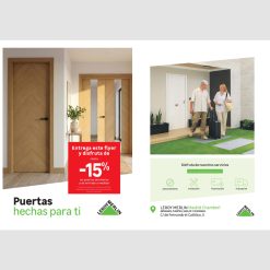 Flyer A5 Proyectos puertas proyecto