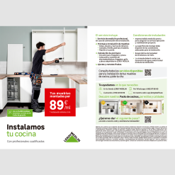 Flyer A5 Muebles cocina instalación