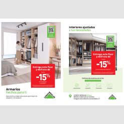 Flyer A5 Proyectos Armarios compact y proyectos